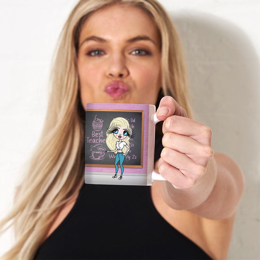 Womens Personalized Best Teacher Mug