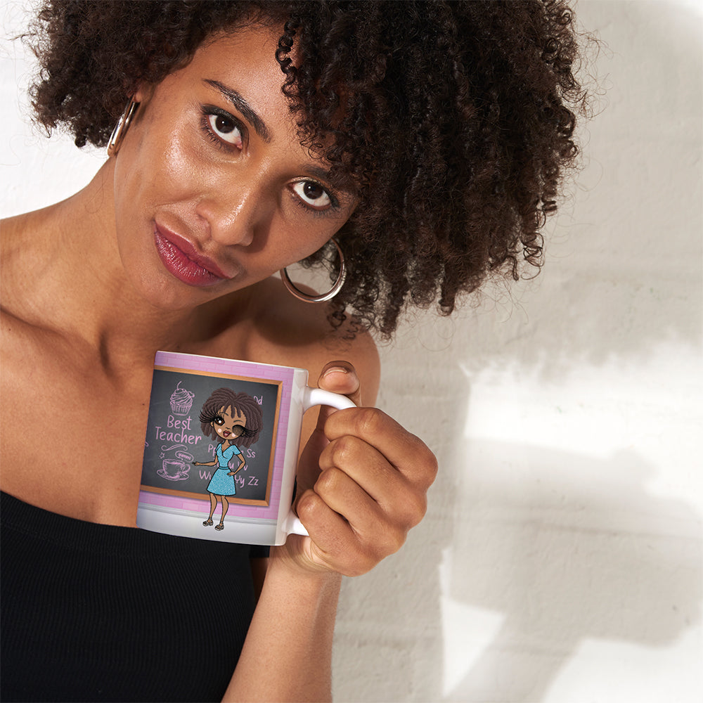 Womens Personalized Best Teacher Mug