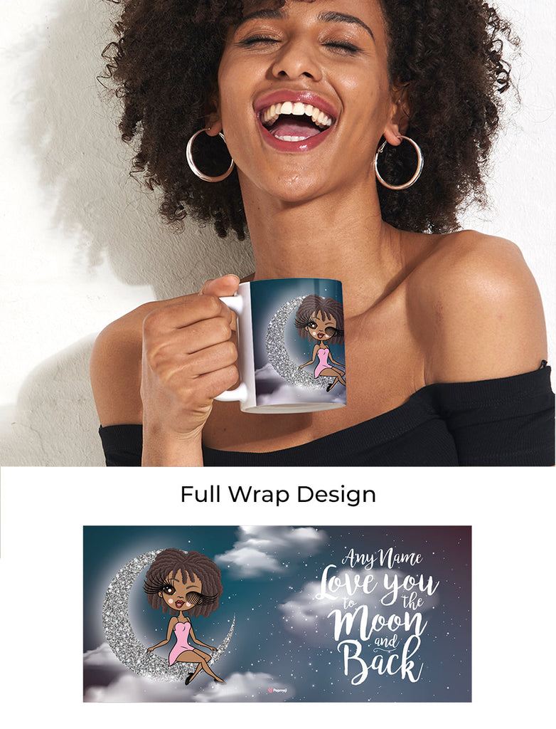 Womens Personalized Love You To The Moon Mug