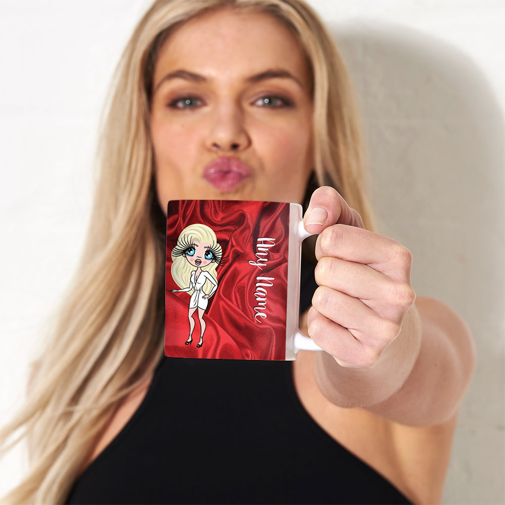 Womens Personalized Silky Satin Effect Mug