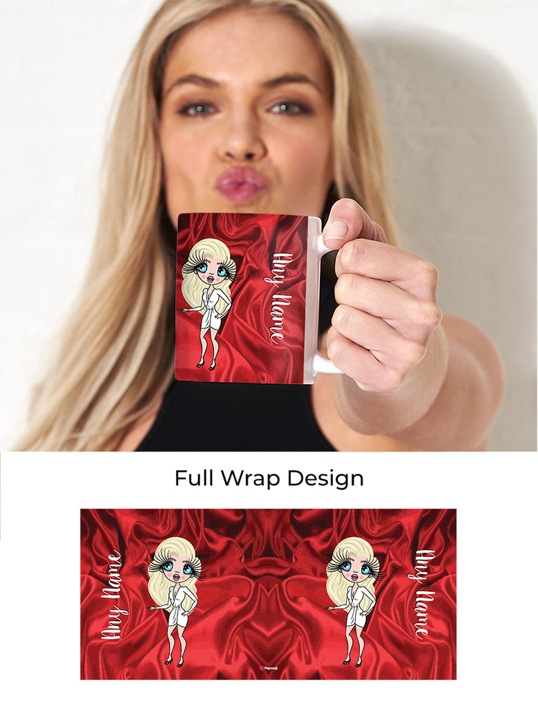 Womens Personalized Silky Satin Effect Mug
