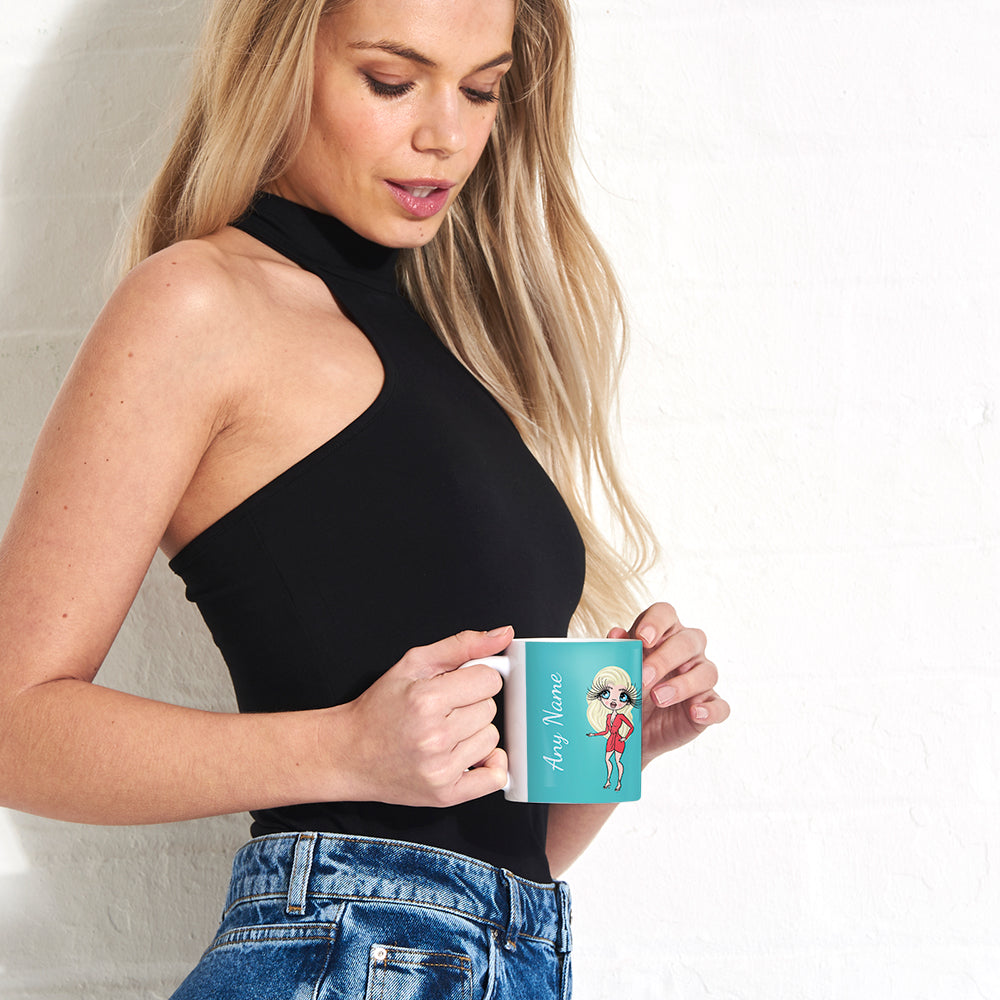 Womens Personalized Turquoise Mug