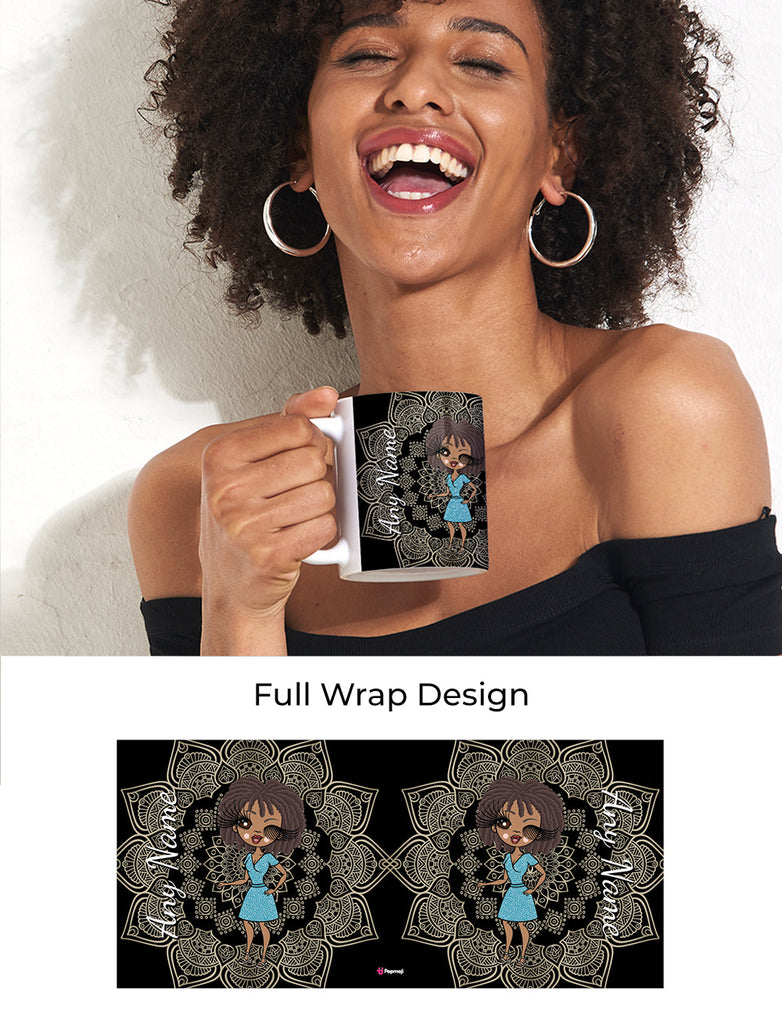Womens Personalized Vintage Lace Mug