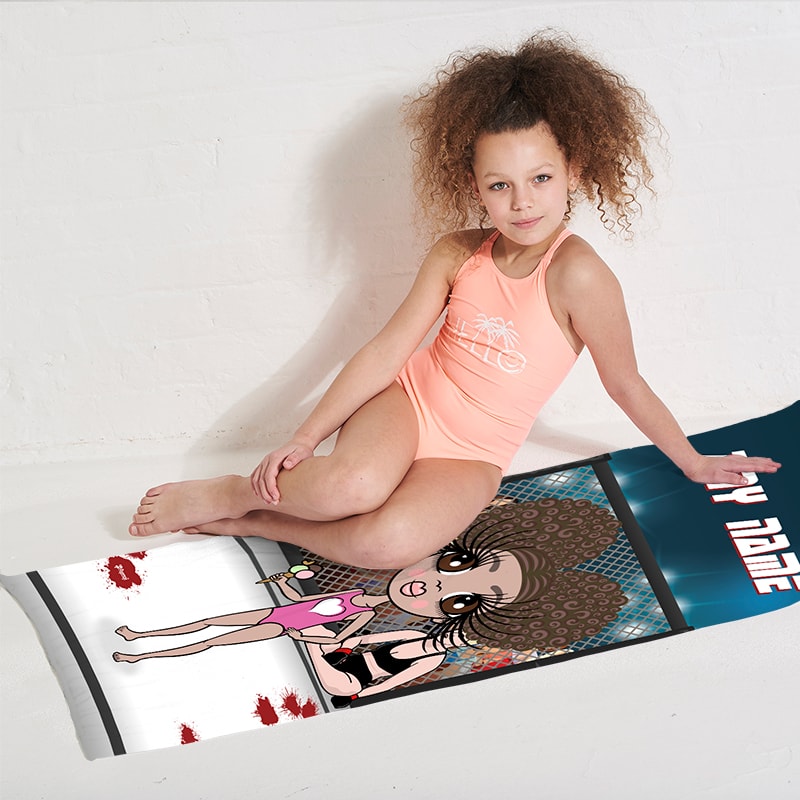 Girls Personalized MMA Master Beach Towel