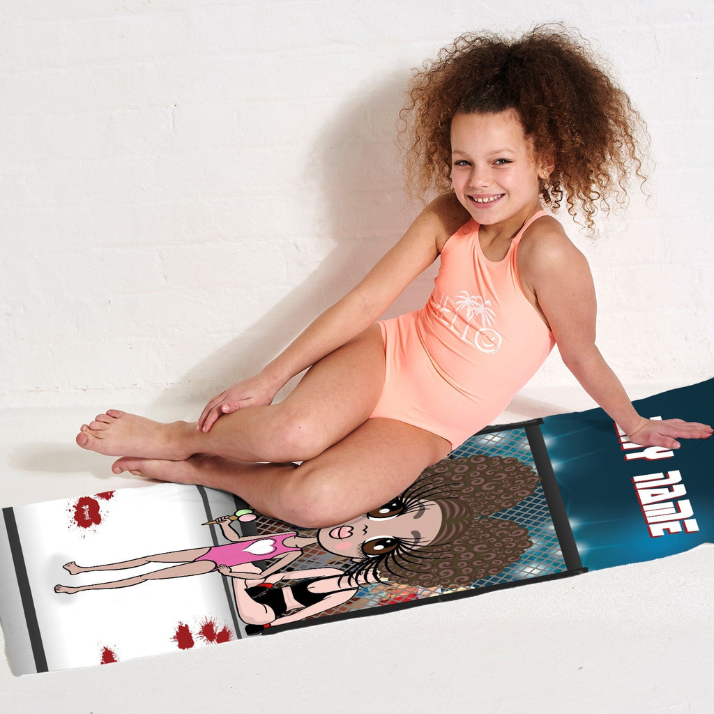 Girls Personalized MMA Master Beach Towel