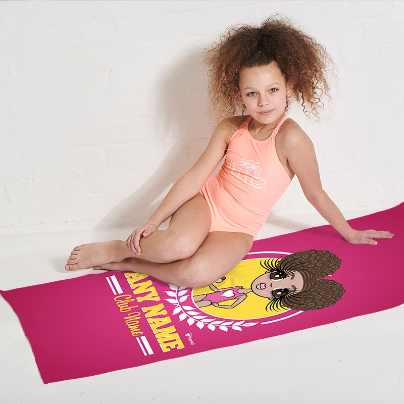 Girls Personalized Varsity Swimming Towel