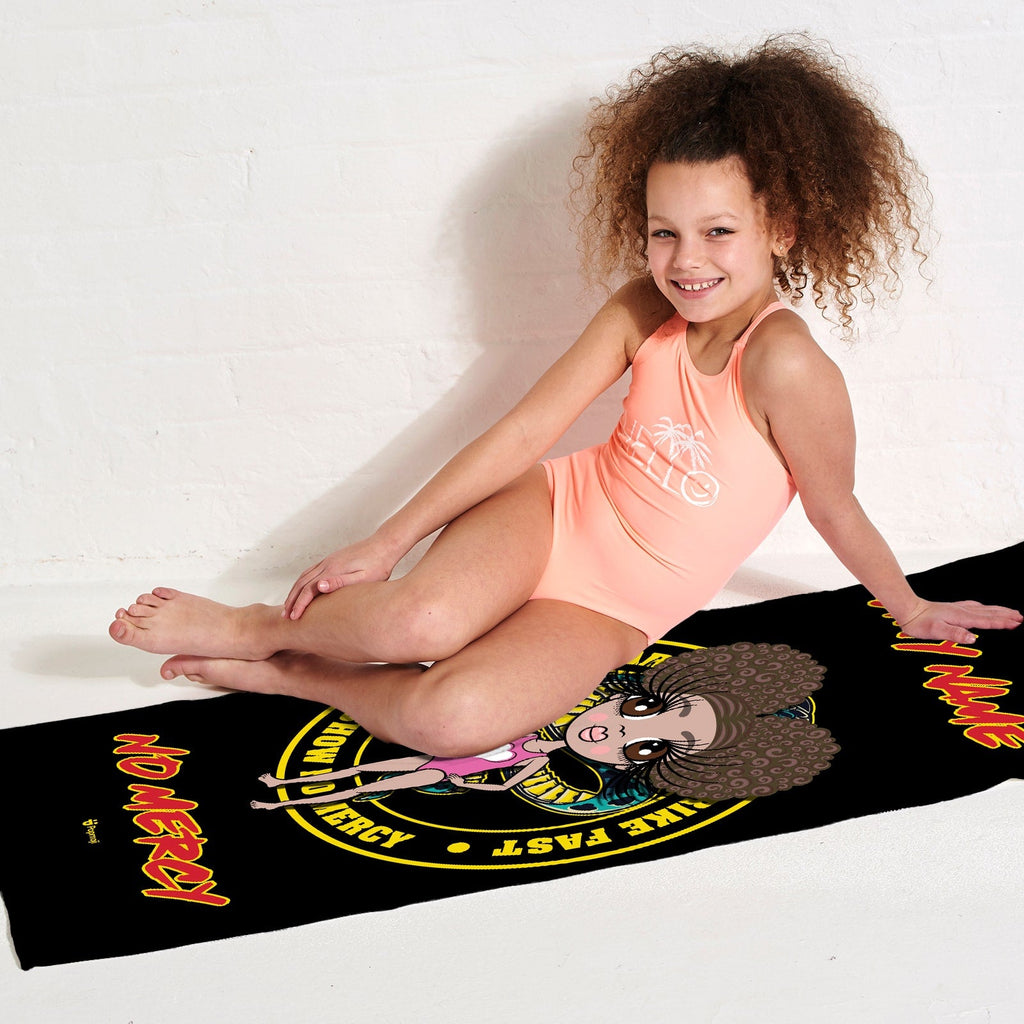 Girls Personalized No Mercy Beach Towel