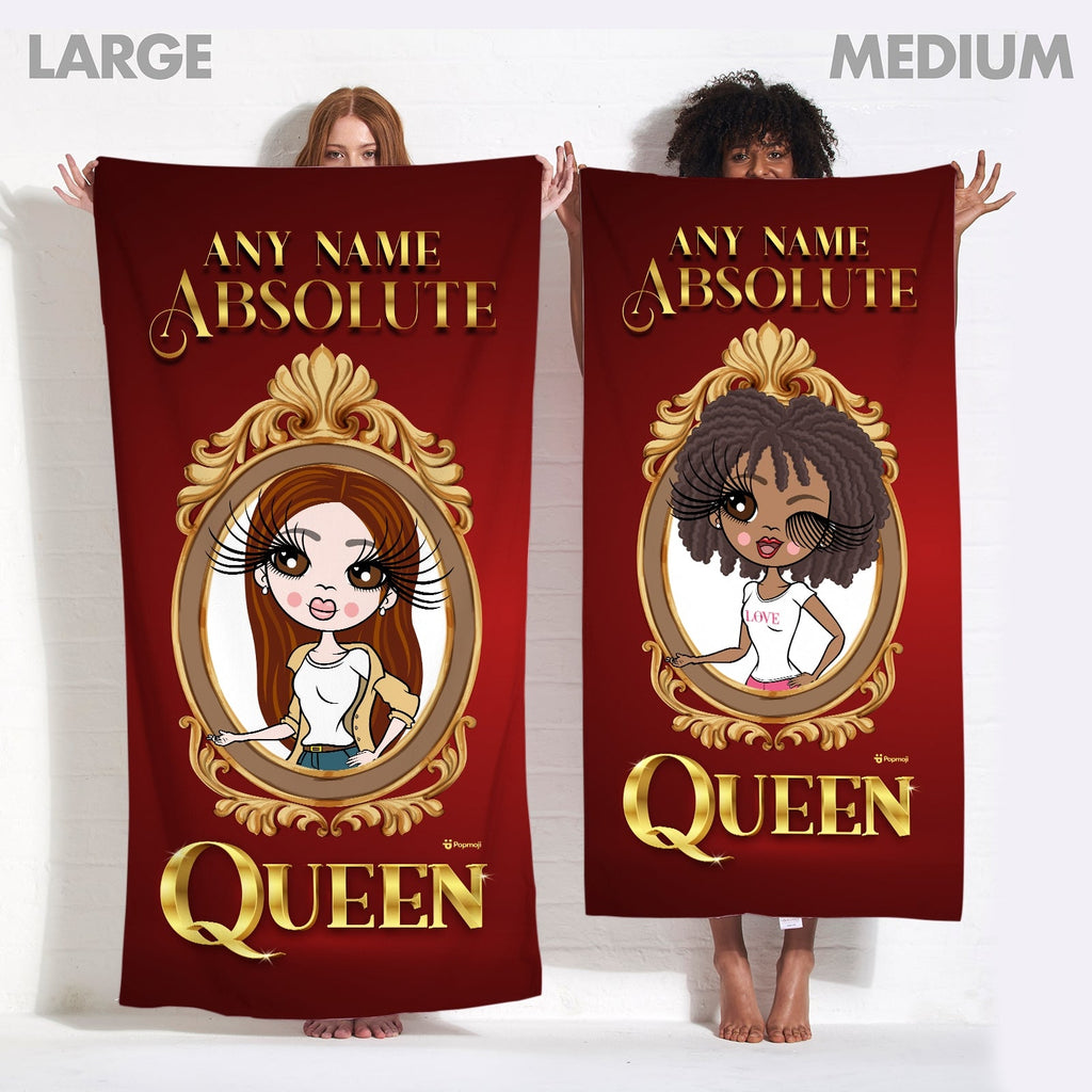 Womens Personalized Absolute Queen Beach Towel