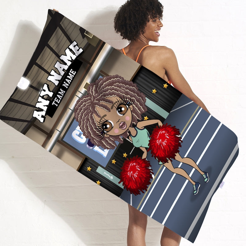 Womens Personalized Cheerleader Beach Towel