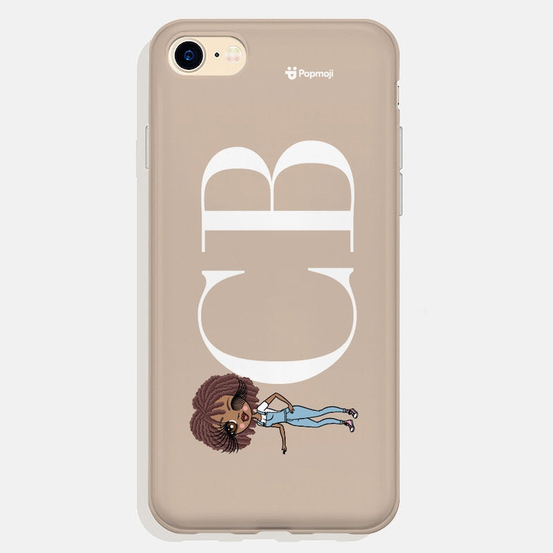 Womens Personalized The LUX Collection Initial Nude Landscape Phone Case