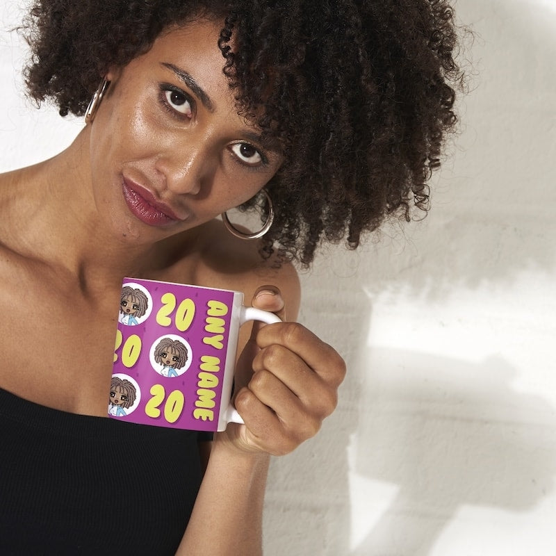 Womens Personalized 20th Birthday Mug