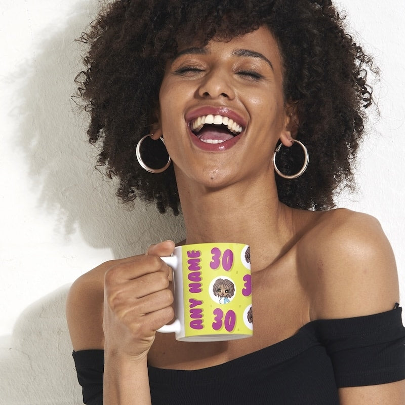 Womens Personalized 30th Birthday Mug