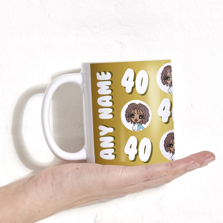 Womens Personalized 40th Birthday Mug