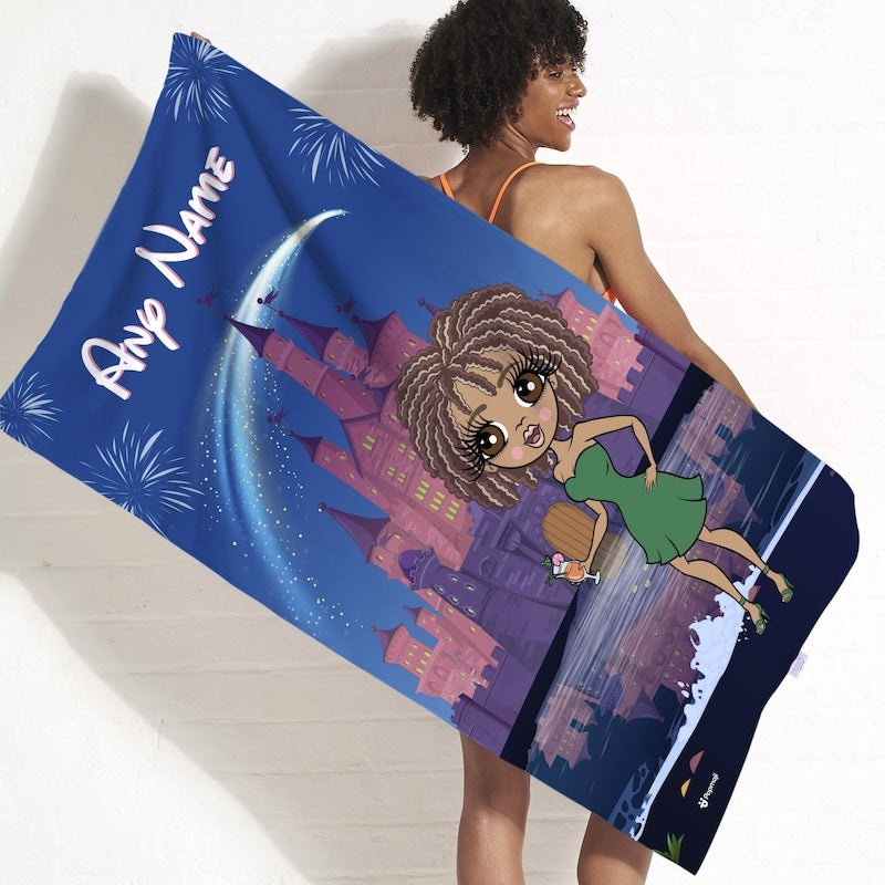 Womens Personalized Fairy Tale Beach Towel - Image 5