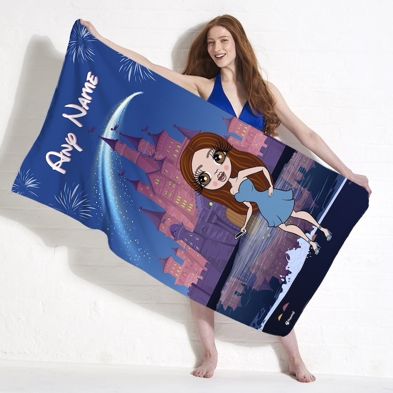 Womens Personalized Fairy Tale Beach Towel - Image 2