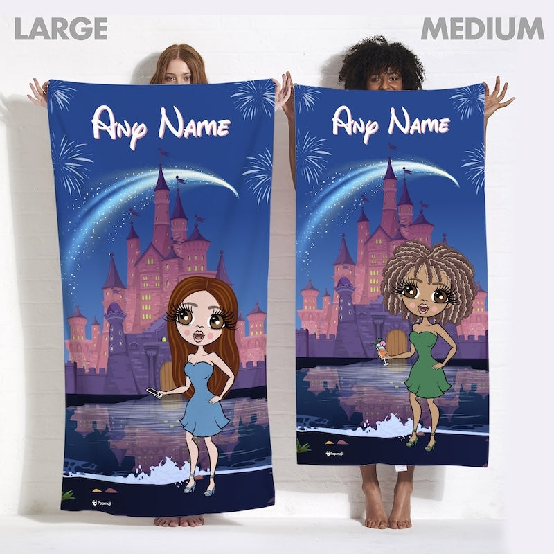 Womens Personalized Fairy Tale Beach Towel - Image 4