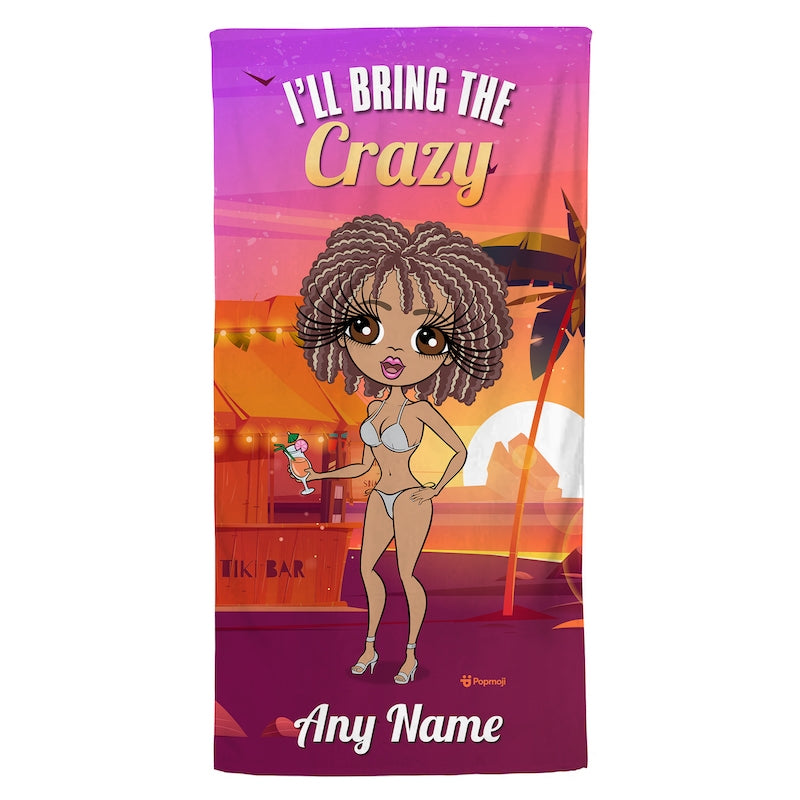 ClaireaBella Personalized Girls Trip The Crazy Beach Towel - Image 3