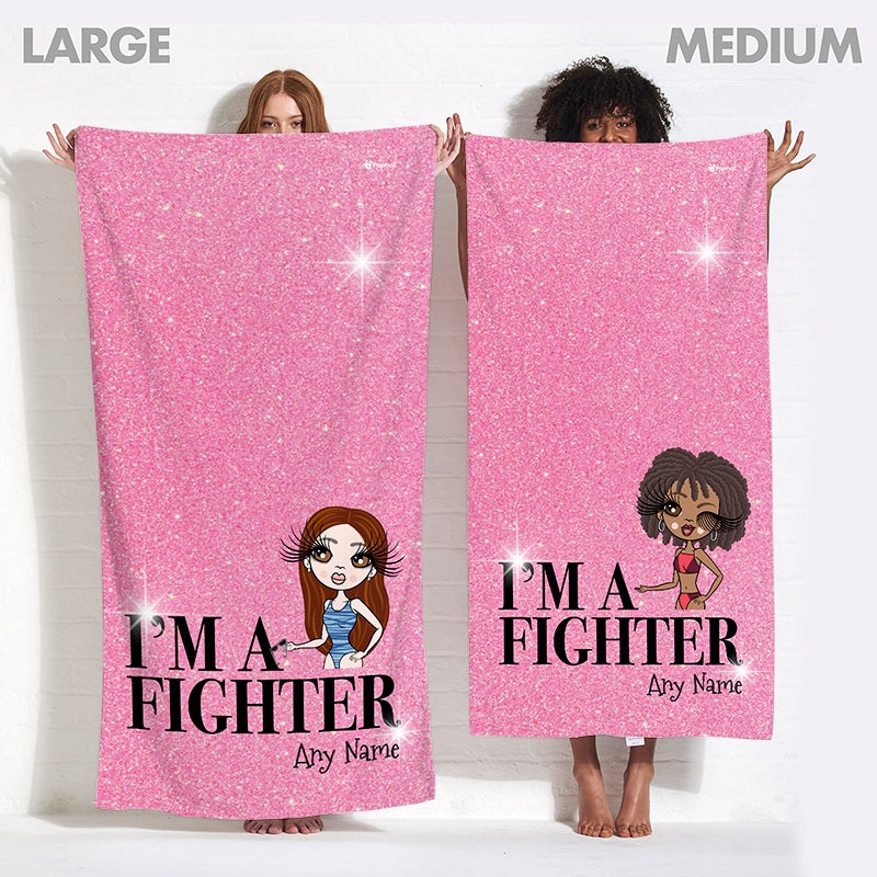 ClaireaBella Personalized I'm A Fighter Beach Towel - Image 5