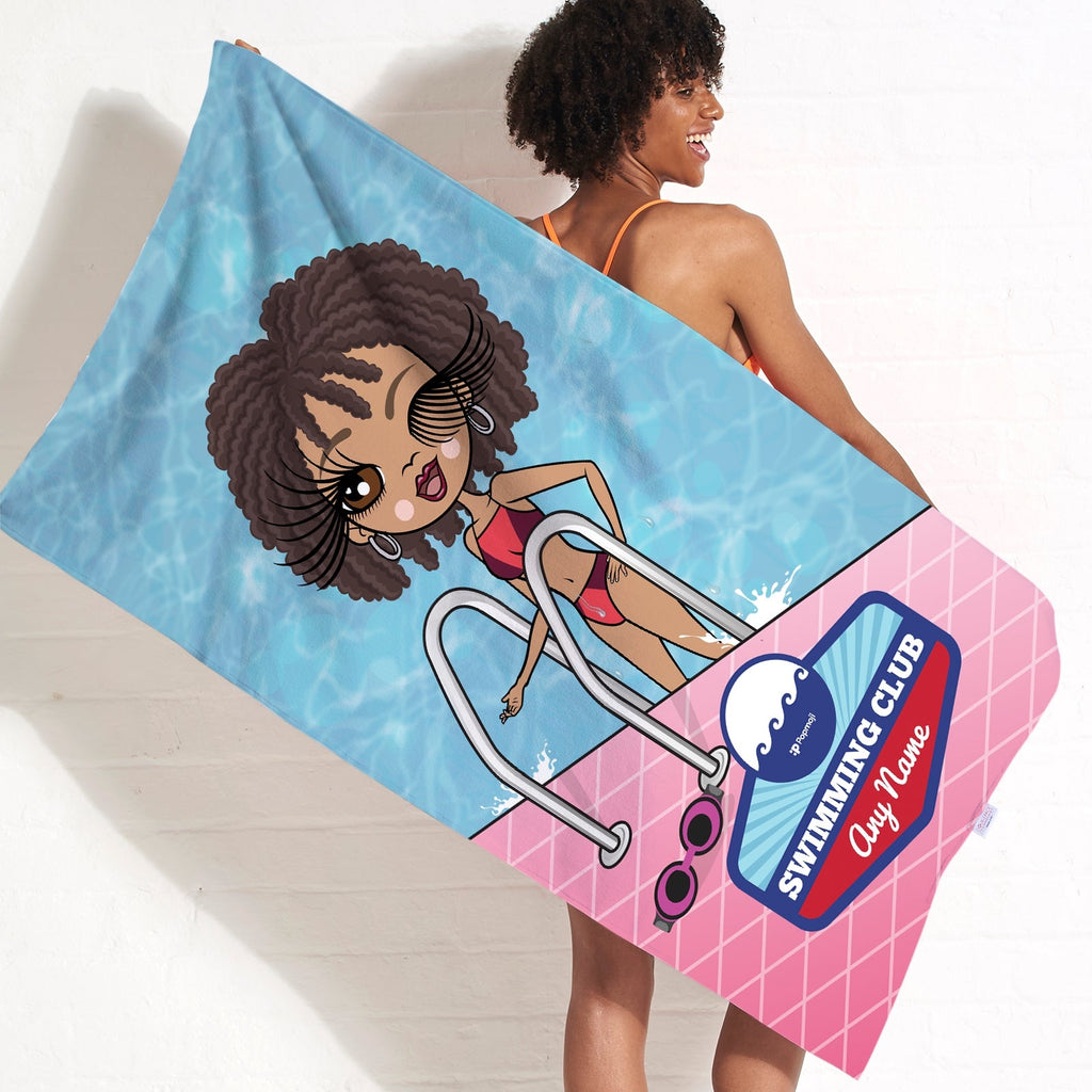 Womens Personalized Poolside Swimming Towel