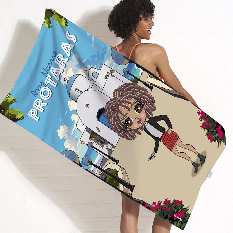ClaireaBella Cyprus Protaras Connect Beach Towel - Image 5
