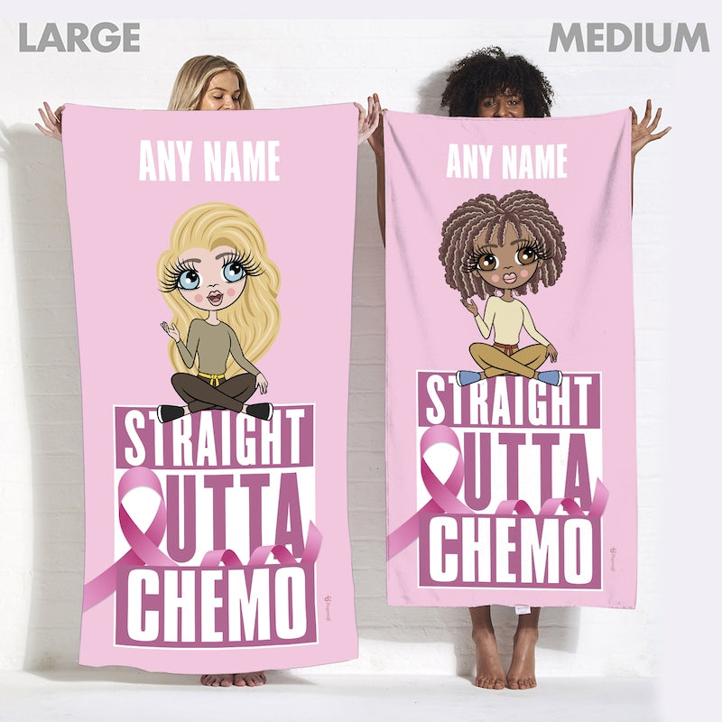 ClaireaBella Personalized Straight Outta Chemo Beach Towel - Image 5