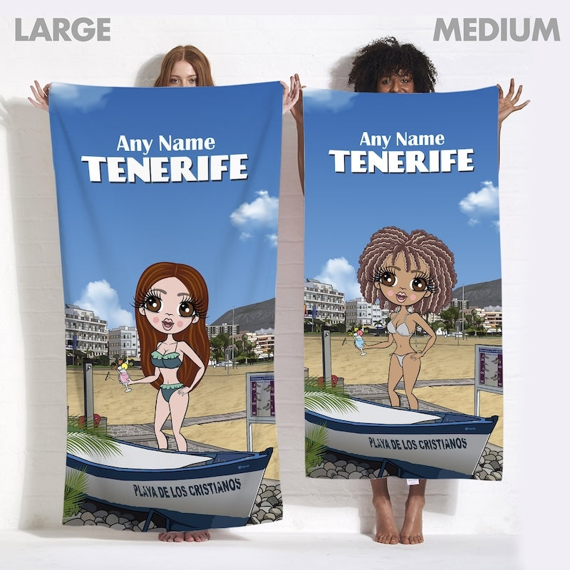 Womens Personalized Tenerife Beach Towel - Image 5
