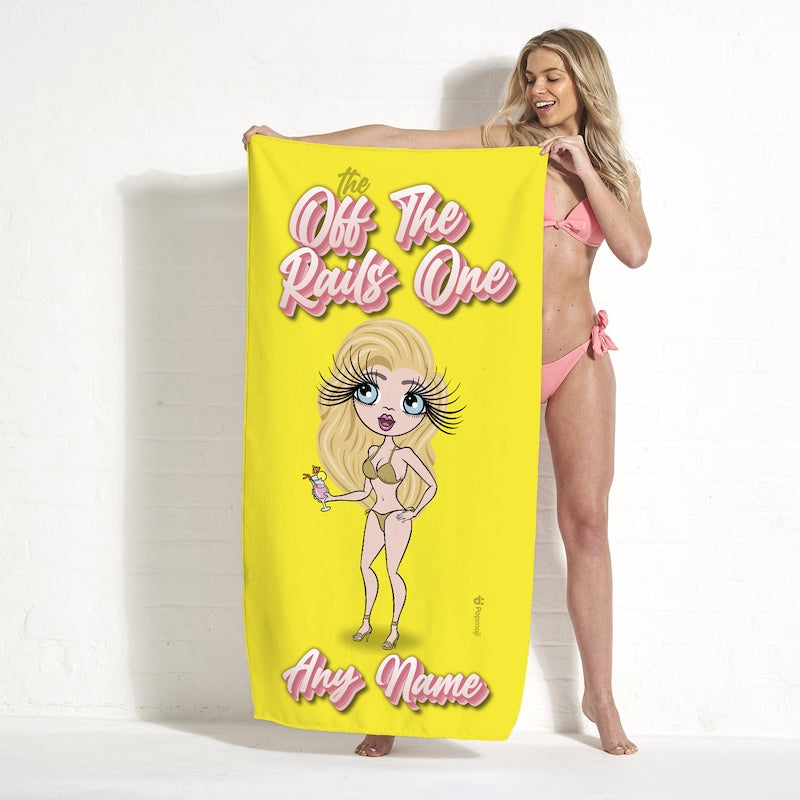 Womens Personalized The Off The Rails One Girls Trip Beach Towel