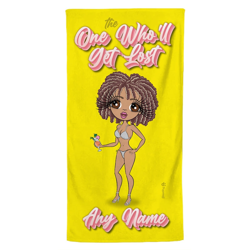 ClaireaBella Personalized The Lost One Girls Trip Beach Towel - Image 1