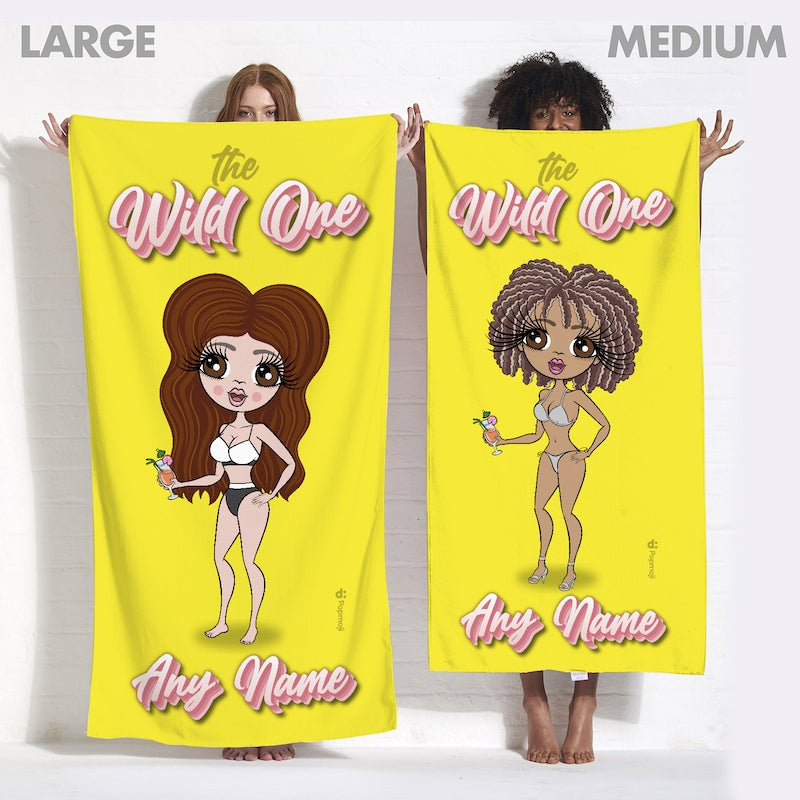 Womens Personalized The Wild One Girls Trip Beach Towel