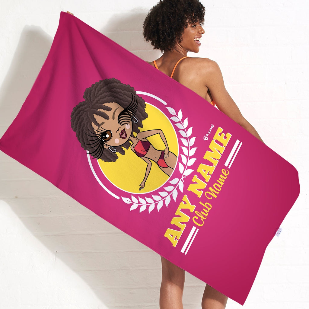 Womens Personalized Varsity Swimming Towel