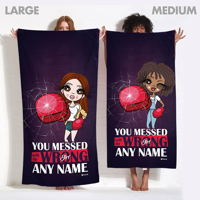 Womens Personalized Wrong Girl Beach Towel