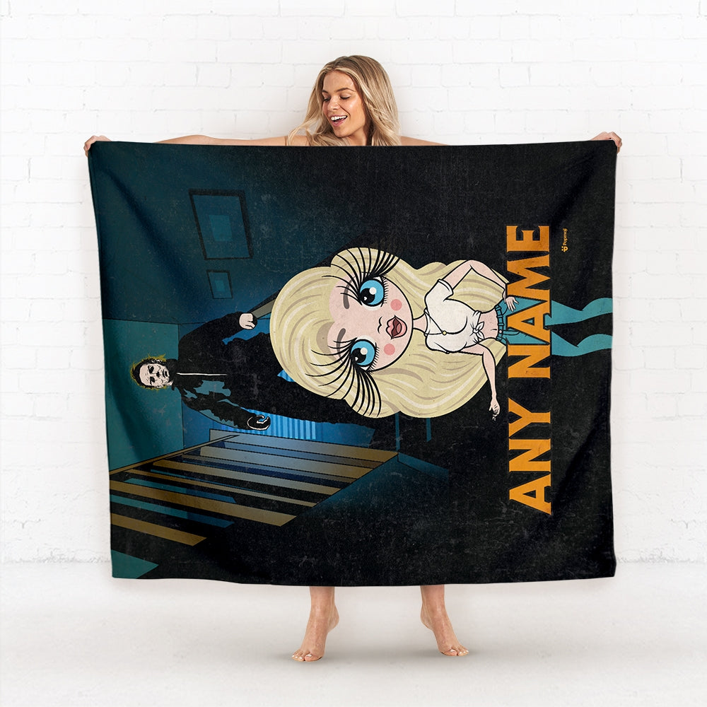 Womens Personalized Creepy Stalker Fleece Blanket - Image 2