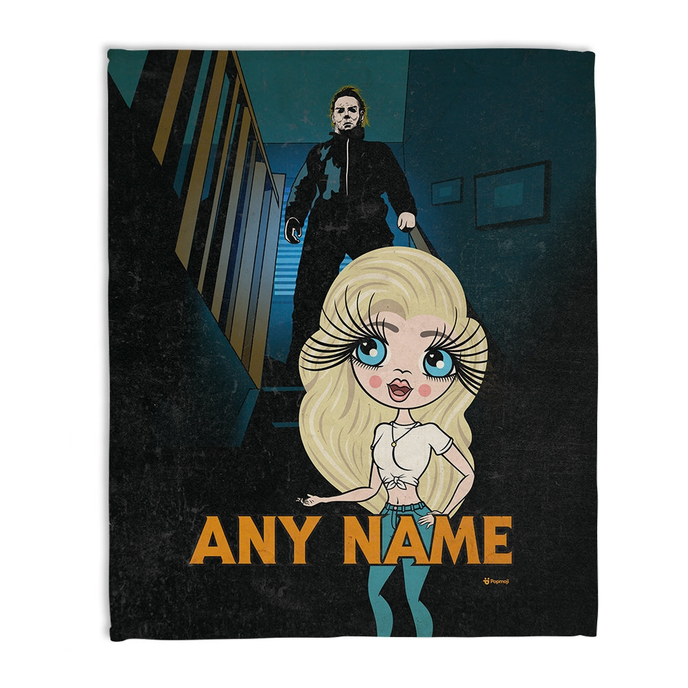 Womens Personalized Creepy Stalker Fleece Blanket - Image 1