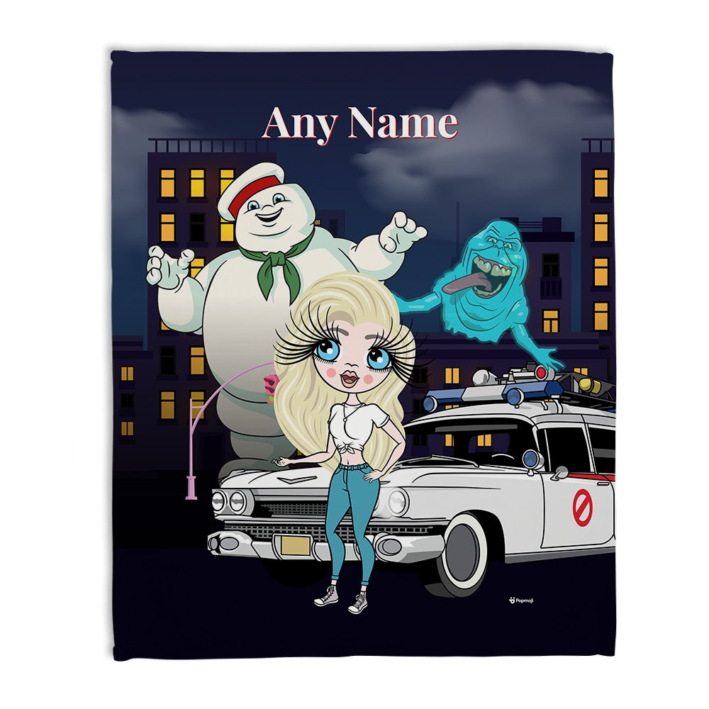 Womens Personalized Ghost Hunter Fleece Blanket - Image 1