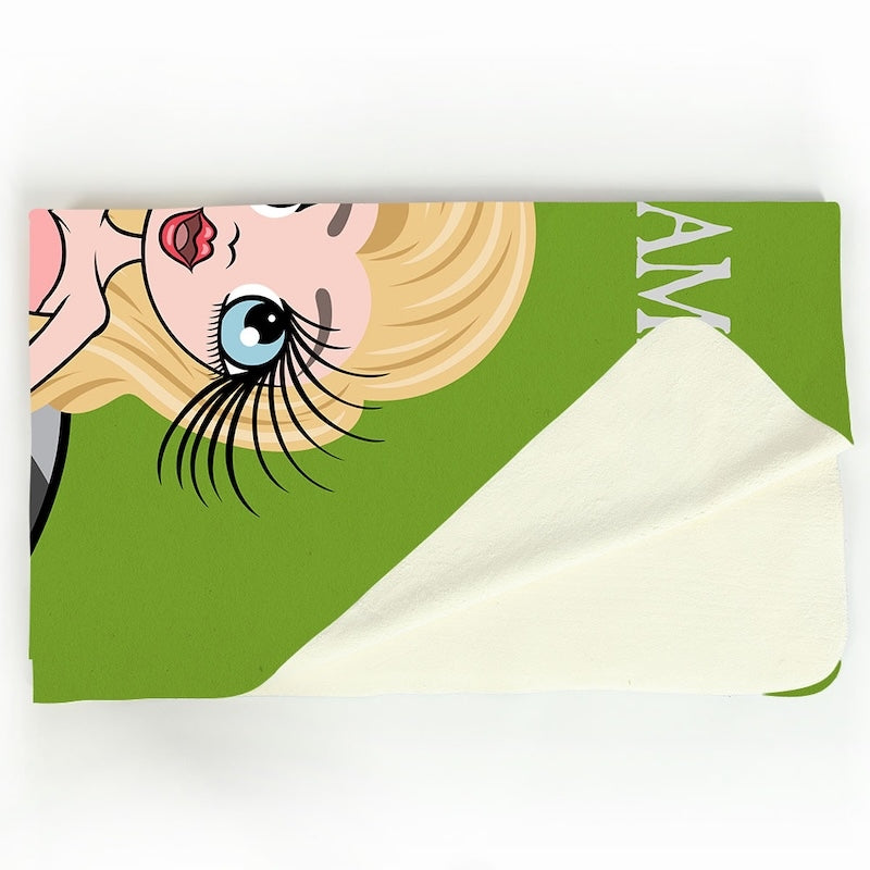 Womens Sinister Striped Snake Fleece Blanket - Image 3