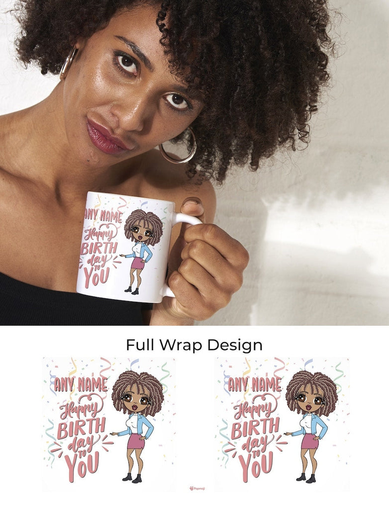 Womens Personalized Happy Birthday Mug