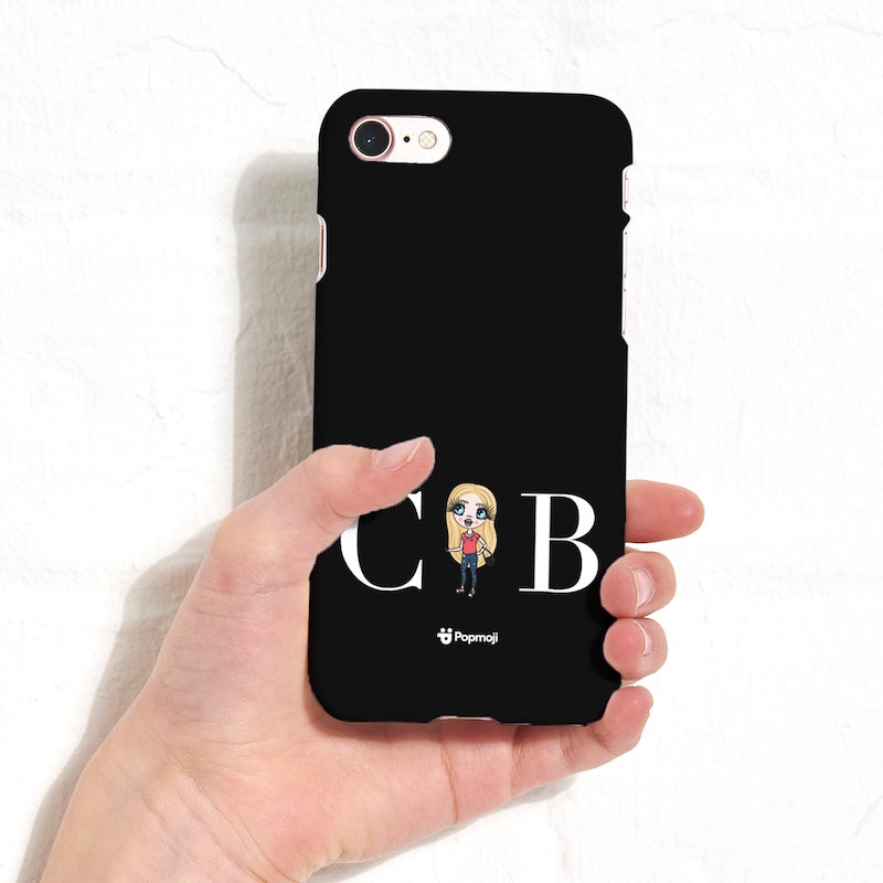 Girls Personalized The LUX Collection Black Phone Case