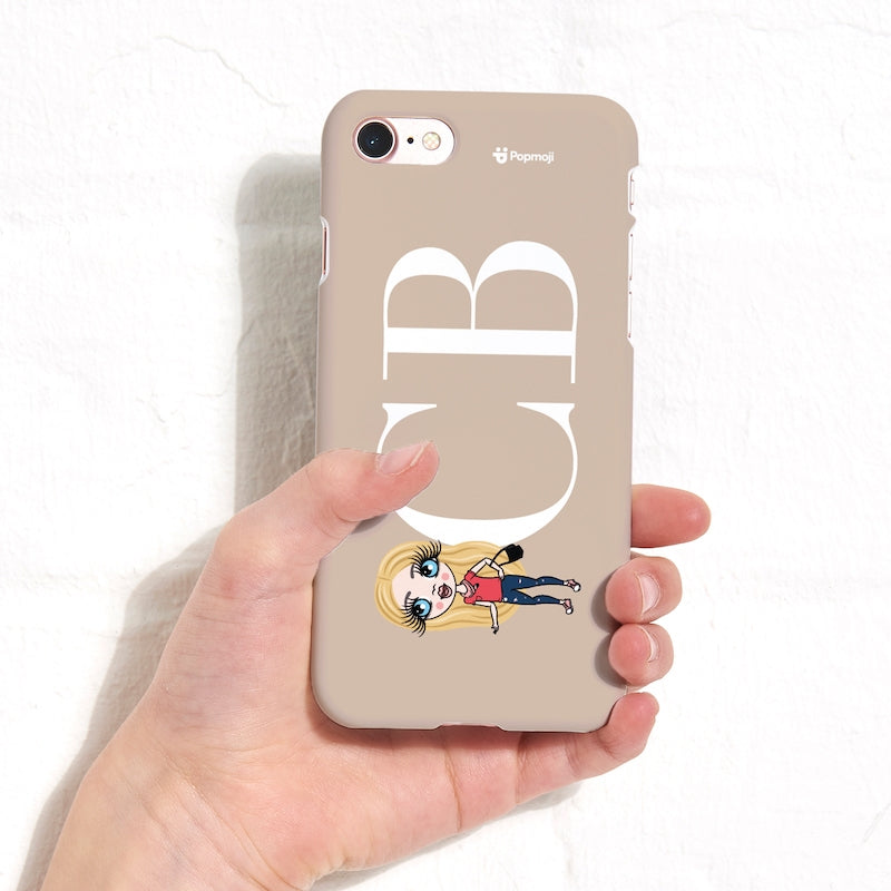 Girls Personalized The LUX Collection Initial Nude Landscape Phone Case