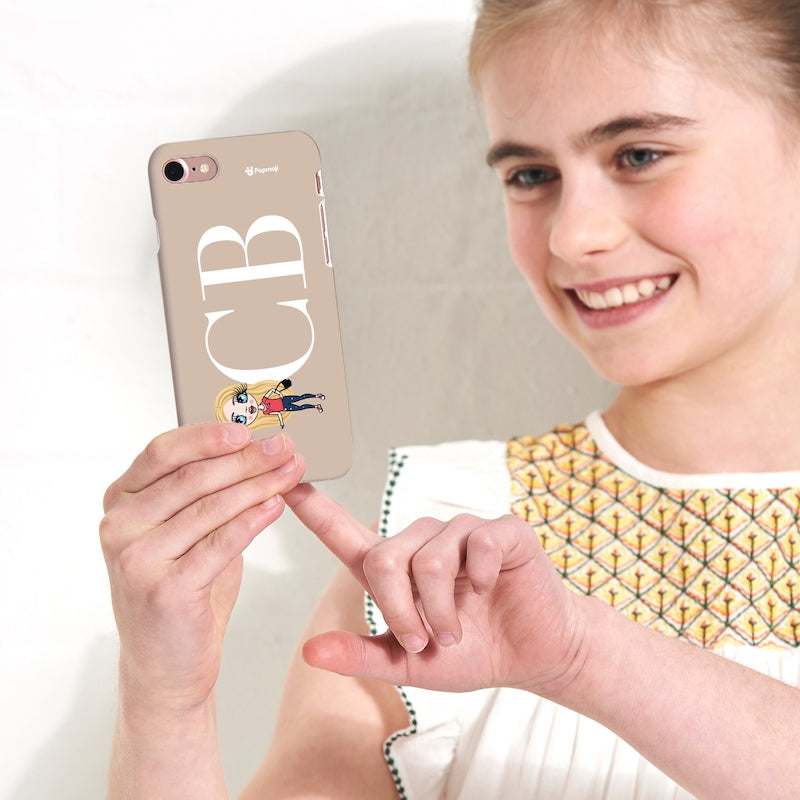 Girls Personalized The LUX Collection Initial Nude Landscape Phone Case