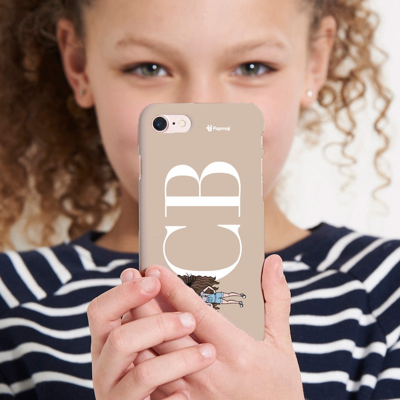 Girls Personalized The LUX Collection Initial Nude Landscape Phone Case