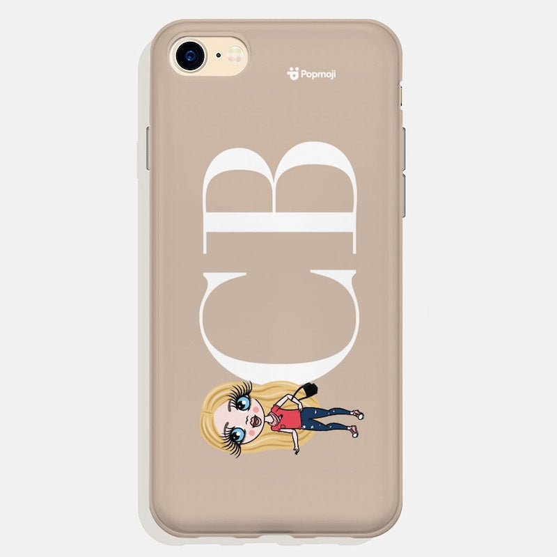 Girls Personalized The LUX Collection Initial Nude Landscape Phone Case