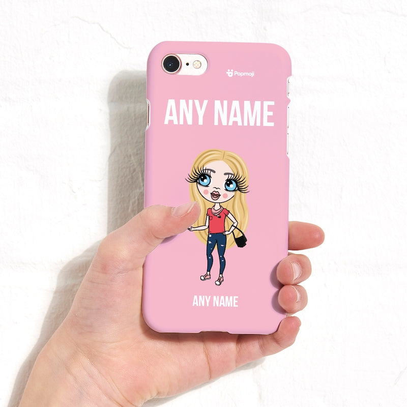 Girls Personalized Pink Power Phone Case