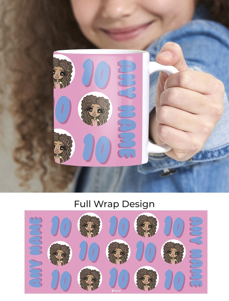 Girls Personalized 10th Birthday Mug