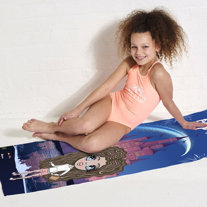 Girls Personalized Fairy Tale Beach Towel - Image 5