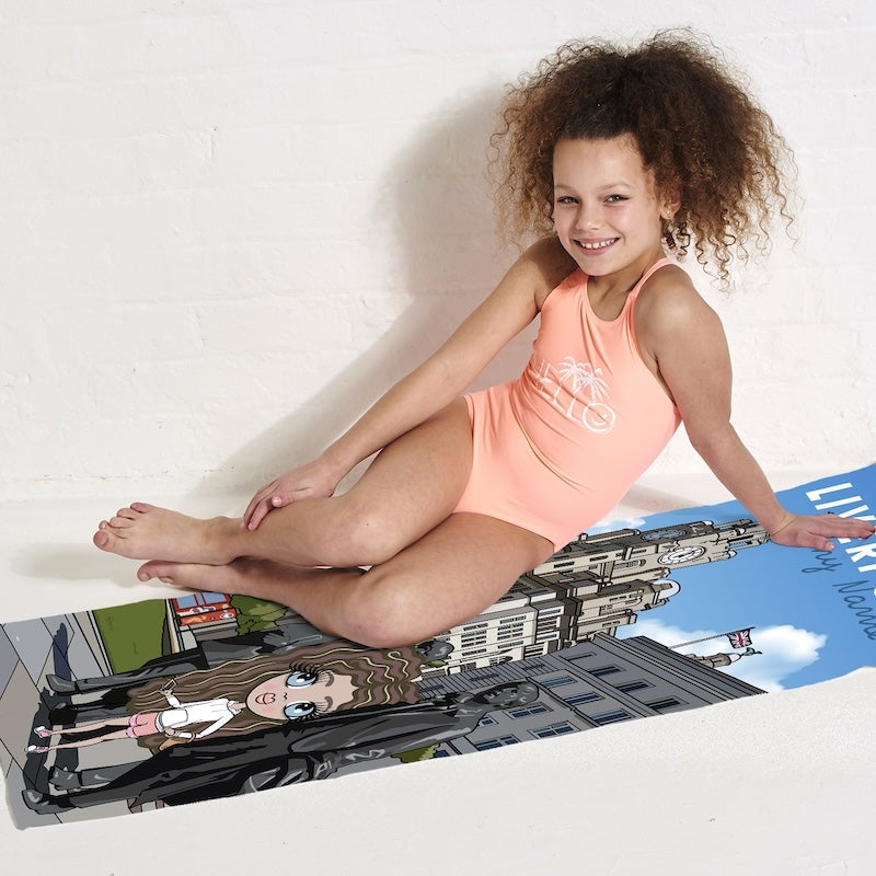 Girls Personalized Liverpool Beach Towel - Image 5