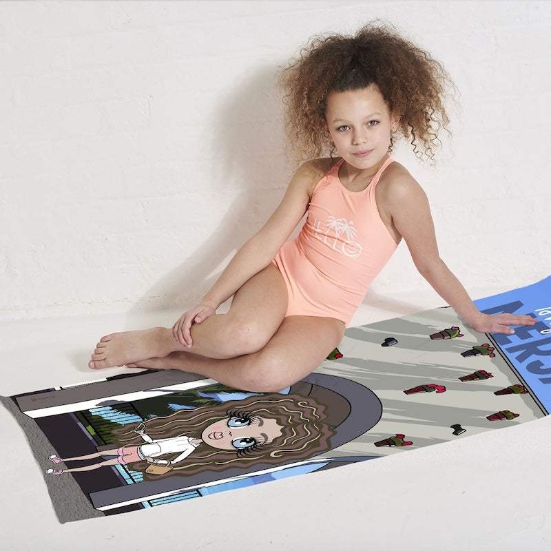 Girls Personalized Nerja Beach Towel - Image 5