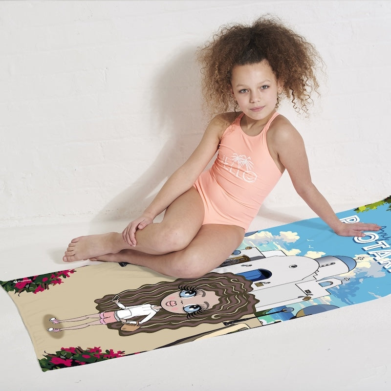 ClaireaBella Girls Cyprus Protaras Connect Beach Towel - Image 3