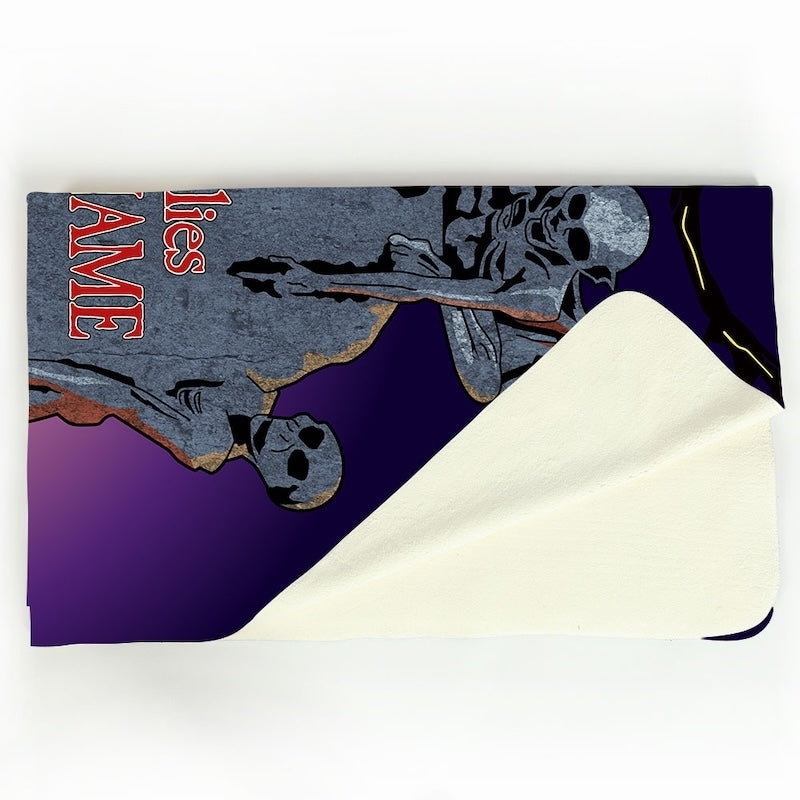 Girls Ghostly Grave Fleece Blanket - Image 3