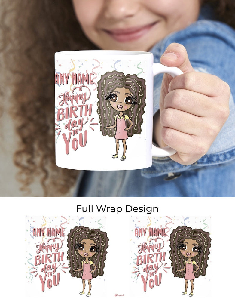 Girls Personalized Happy Birthday Mug