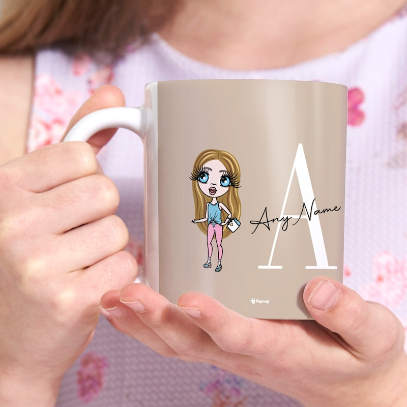 ClaireaBella Girls The LUX Collection Initial Nude Mug - Image 4